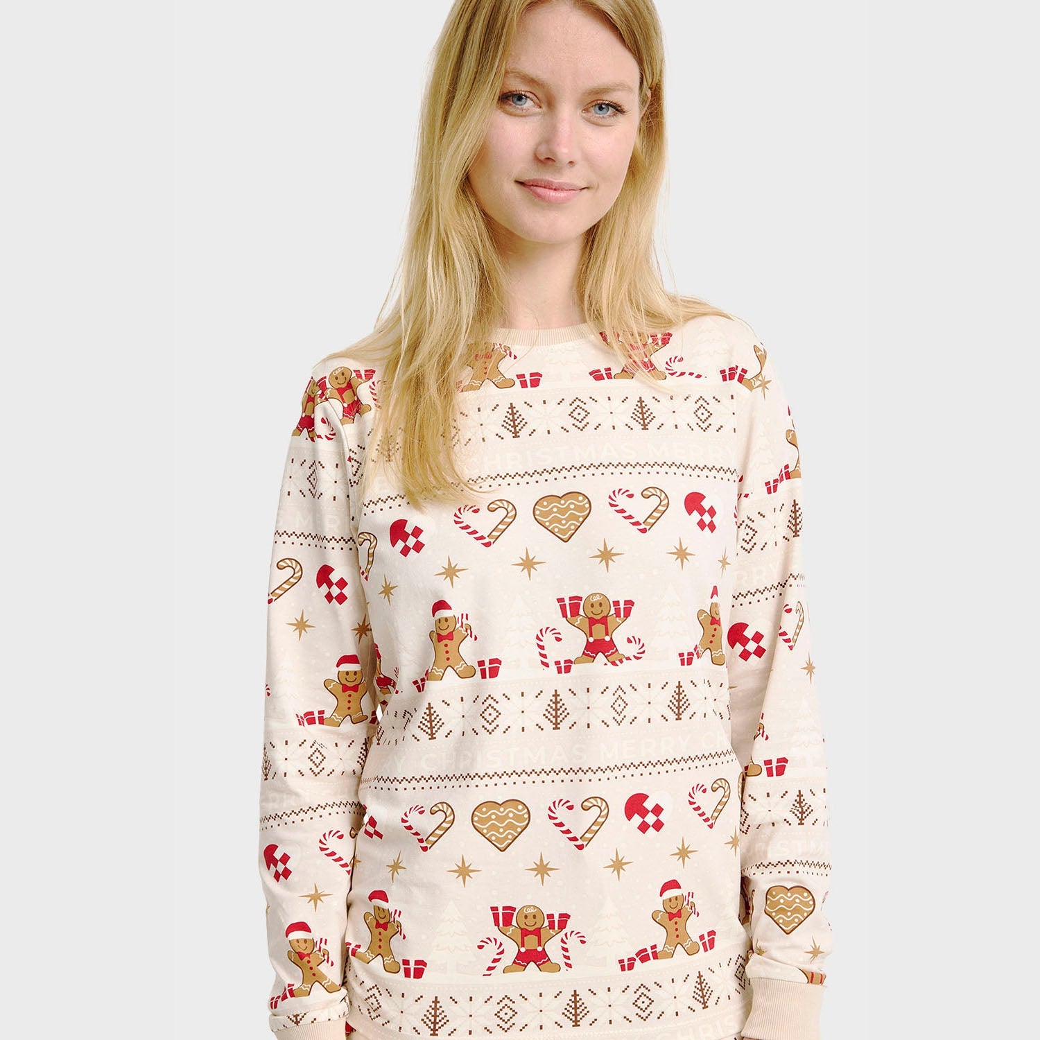 Christmas Cookie Pyjamas Beige – Women